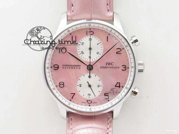 MIROTIME 0331 Portuguese Real PR IW500127 RG ZF 1:1 Best Edition Grey Red Dial On Brown Leather Strap A52010 V AllSeason 7331